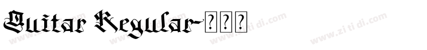 Guitar Regular字体转换